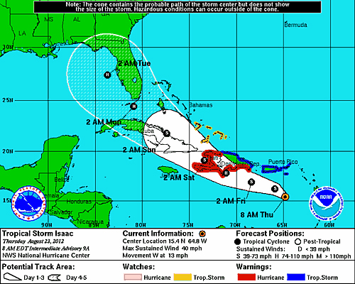 Tropical Storm Isaac