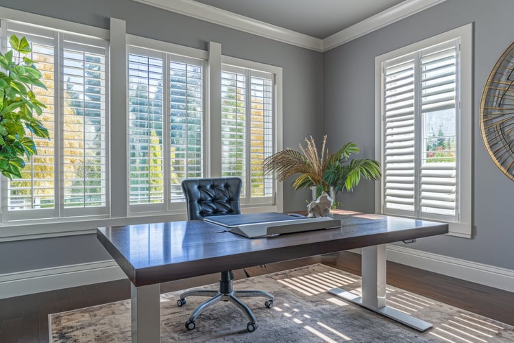 Naples Shutter Home Office Plantation Shutters