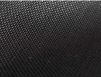 Black hurricane screen fabric with a dark woven texture