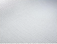 White hurricane screen fabric with a light woven texture